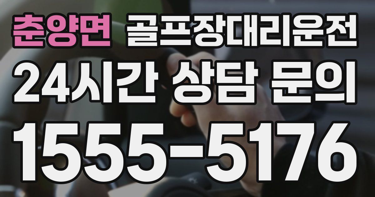 골프장대리운전 서비스