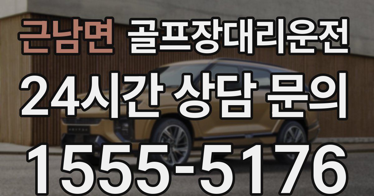 골프장대리운전 서비스