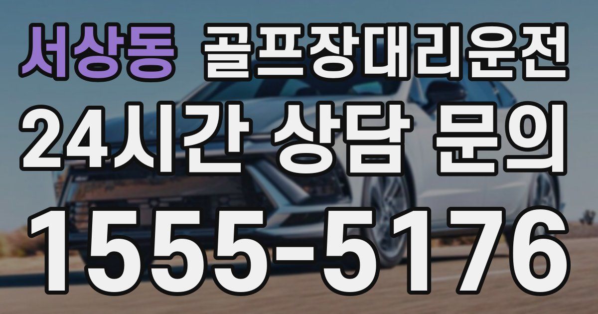 골프장대리운전 서비스