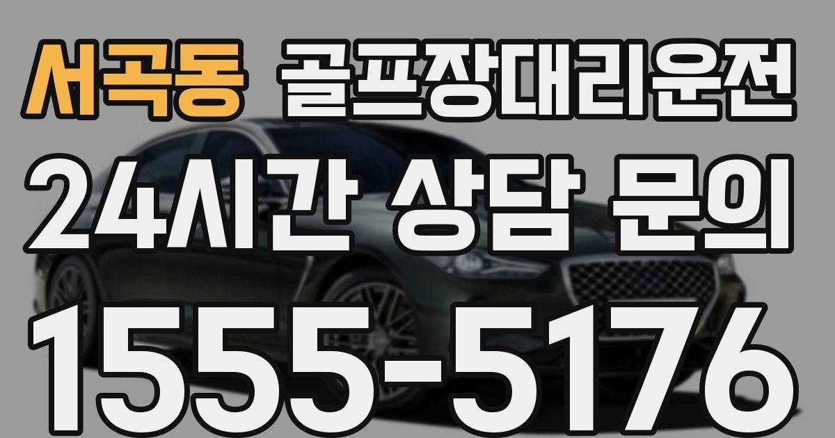 골프장대리운전 서비스