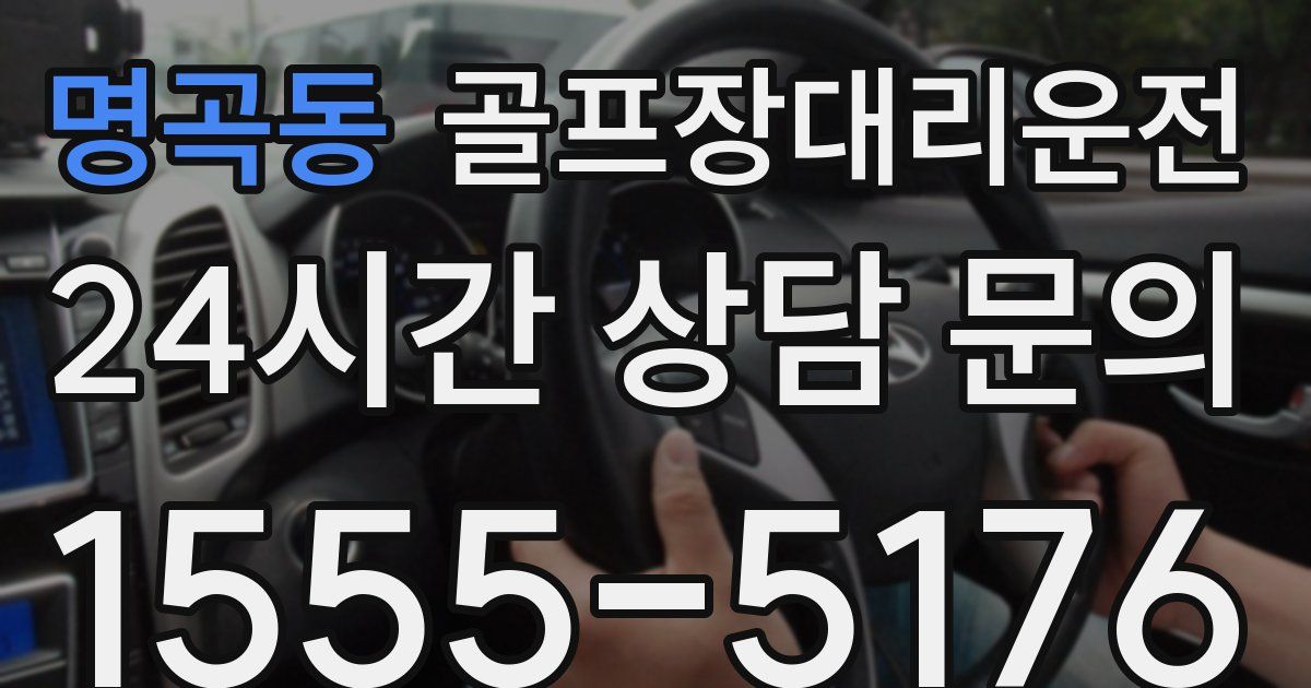 골프장대리운전 서비스