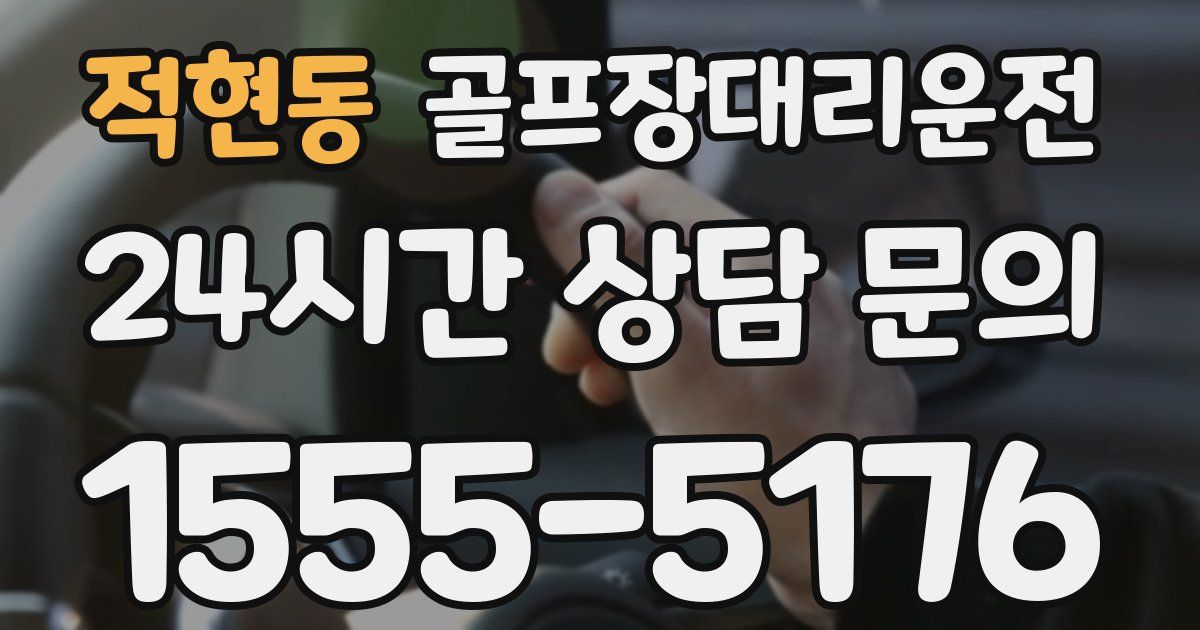 골프장대리운전 서비스
