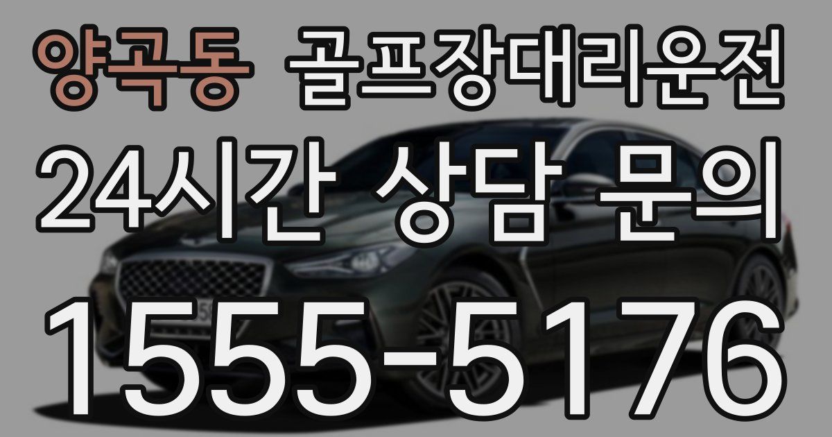 골프장대리운전 서비스