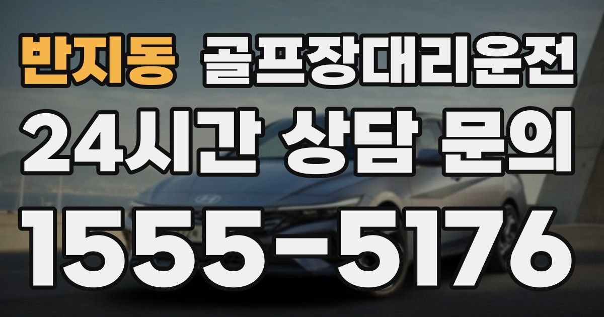 골프장대리운전 서비스