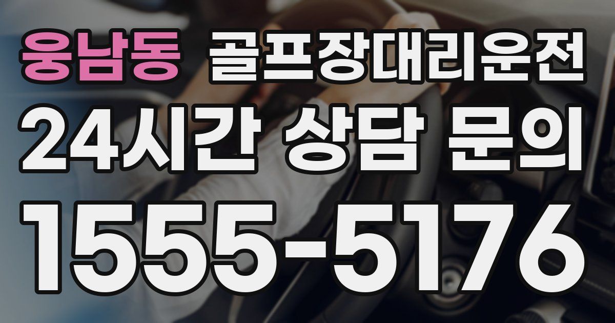 골프장대리운전 서비스