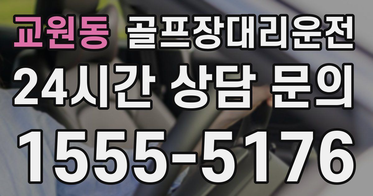 골프장대리운전 서비스