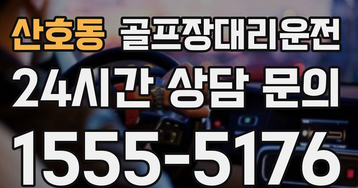 골프장대리운전 서비스