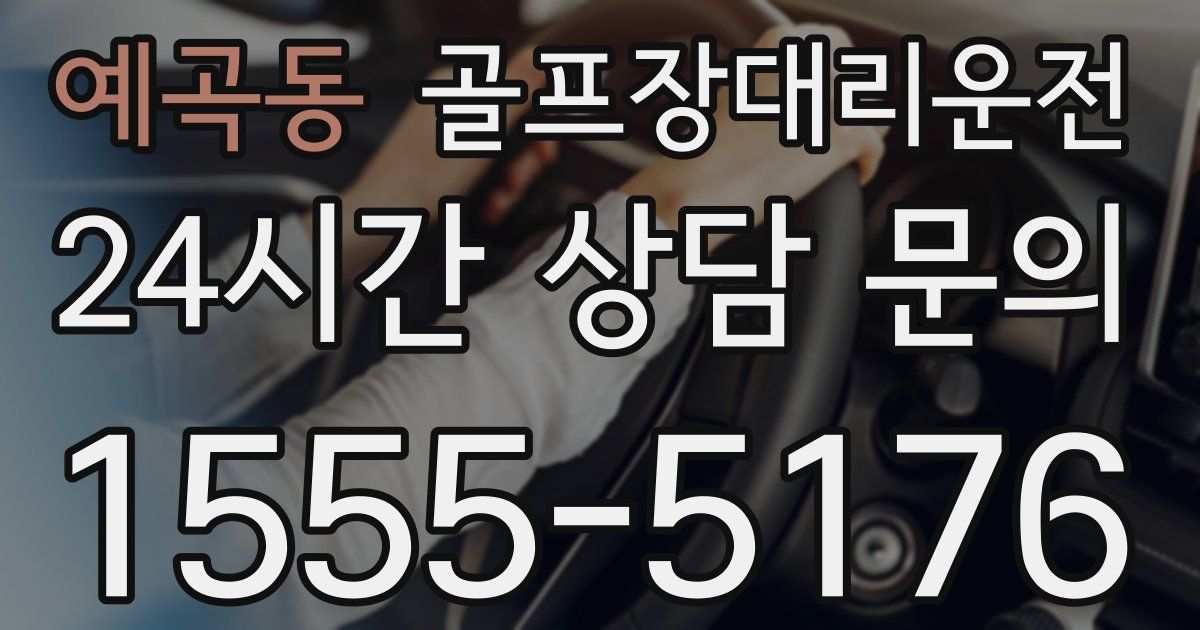골프장대리운전 서비스