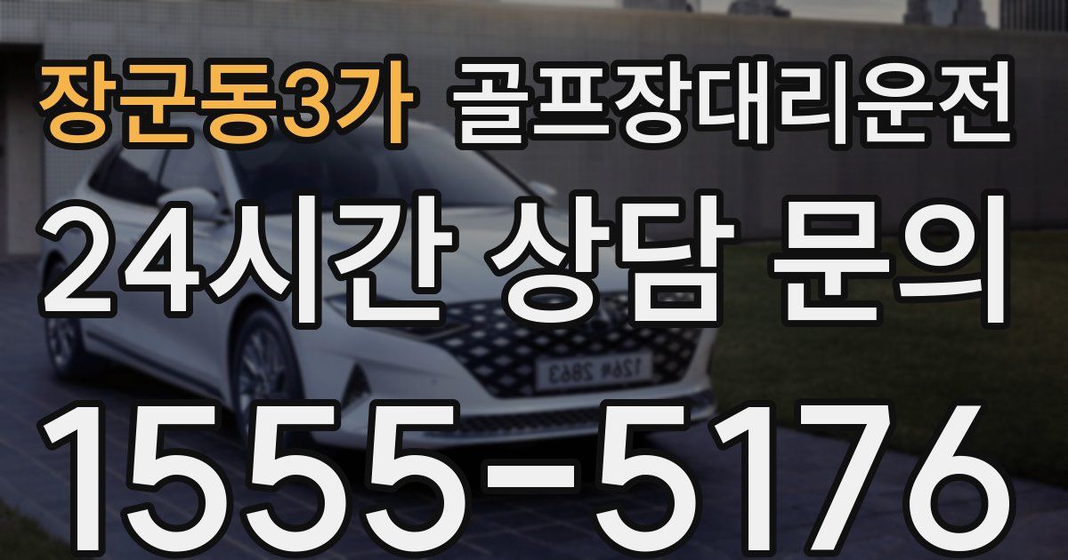 골프장대리운전 서비스