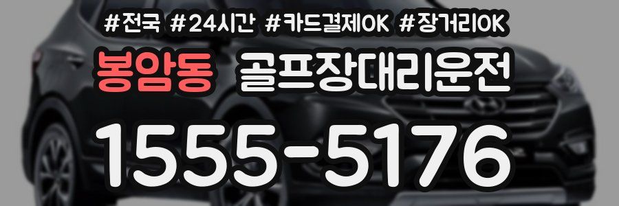 봉암동 골프장대리운전