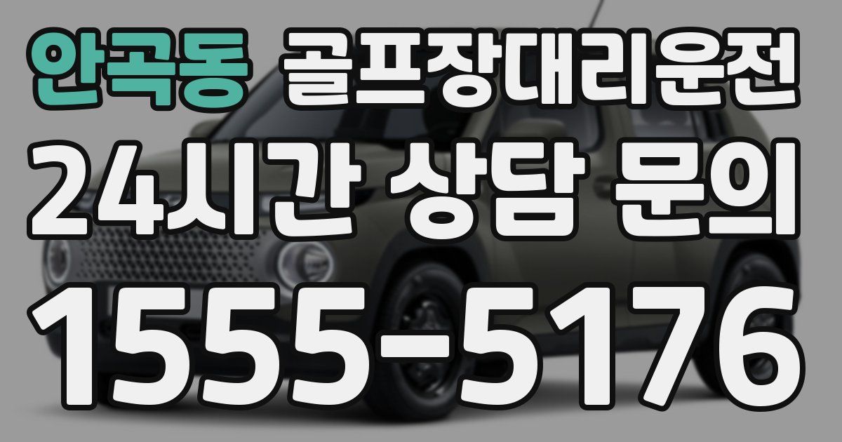 골프장대리운전 서비스