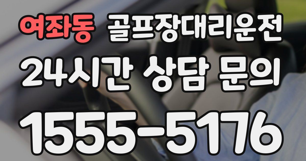 골프장대리운전 서비스