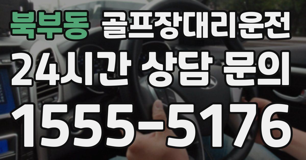 골프장대리운전 서비스