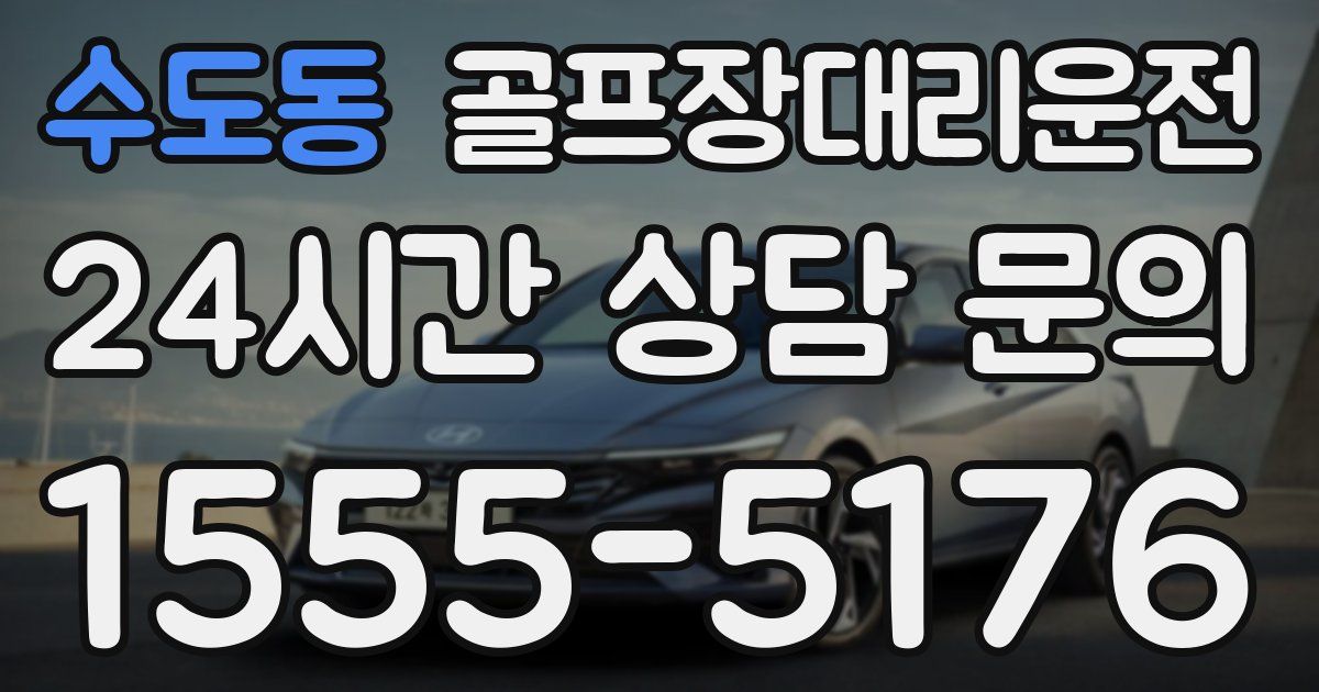 골프장대리운전 서비스