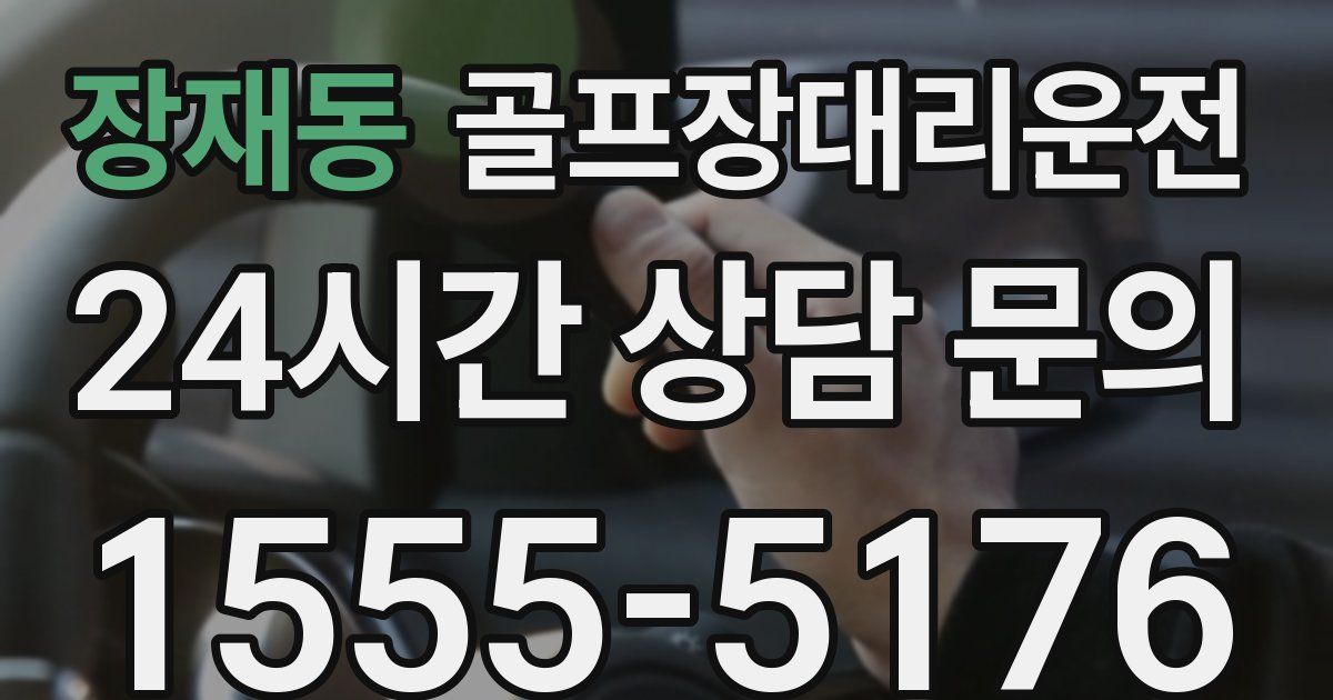 골프장대리운전 서비스