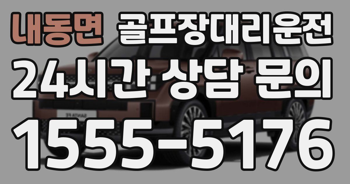 골프장대리운전 서비스