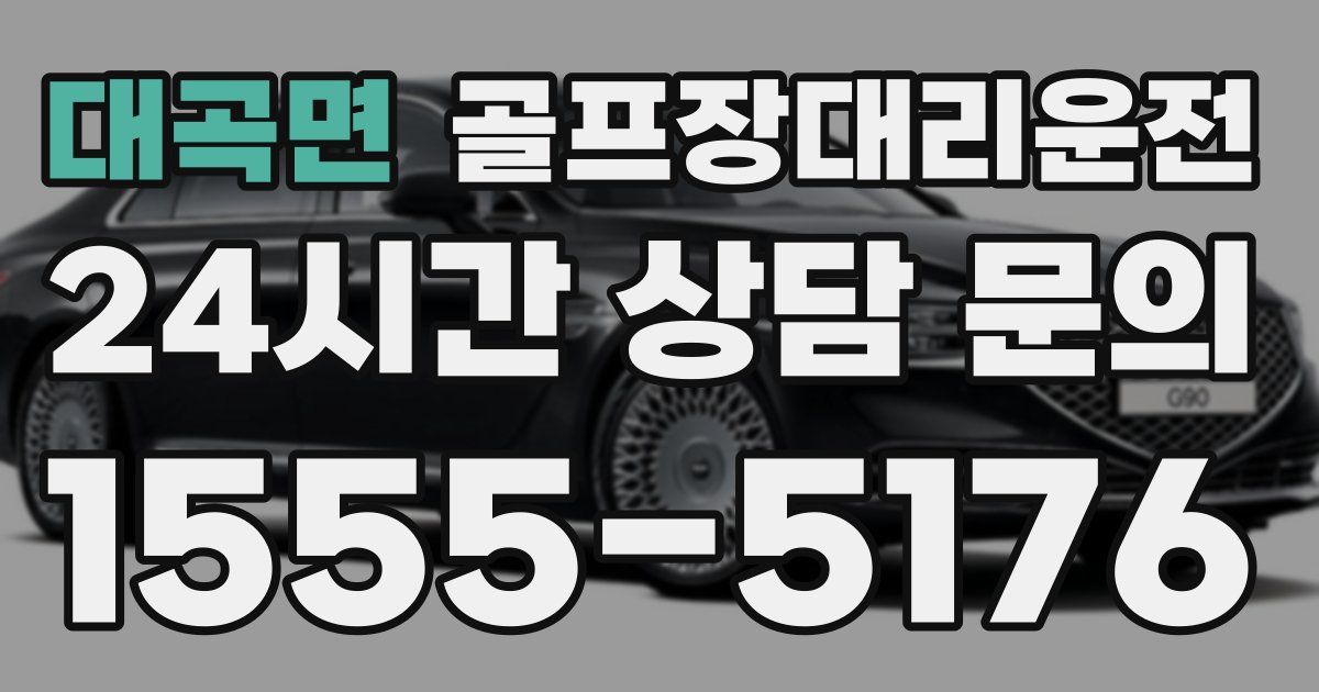 골프장대리운전 서비스