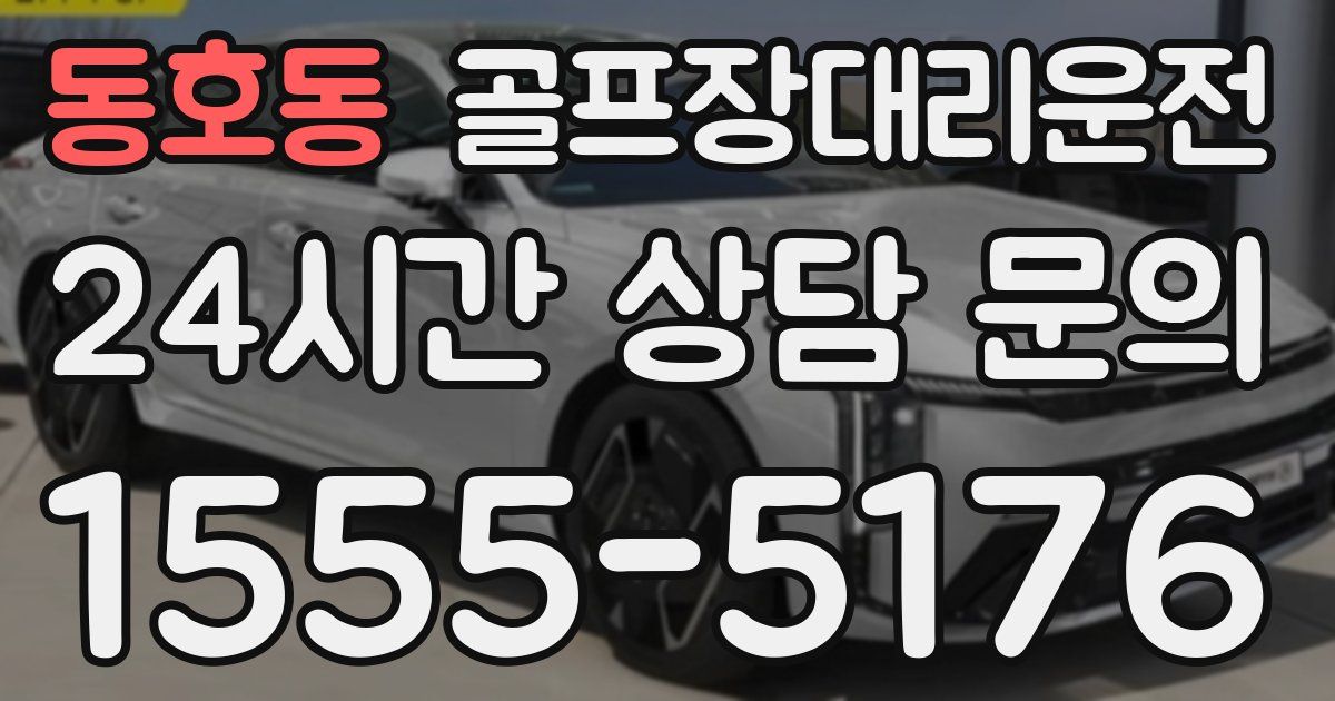 골프장대리운전 서비스