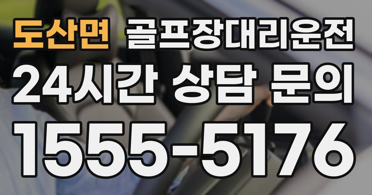 골프장대리운전 서비스