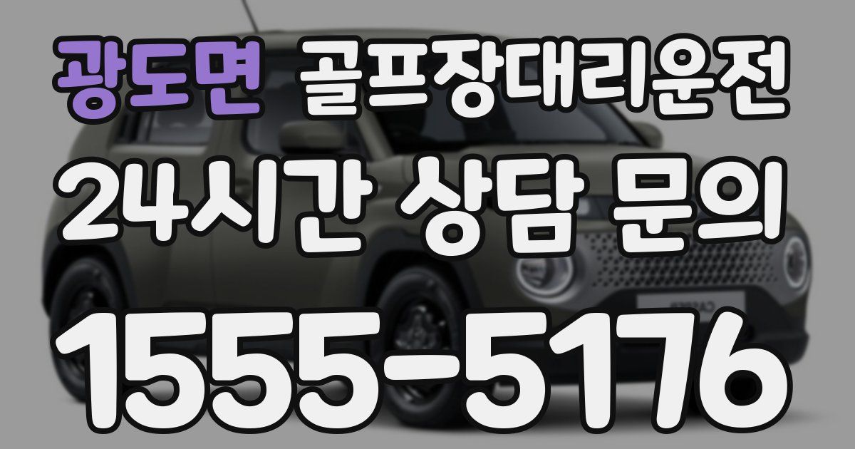 골프장대리운전 서비스
