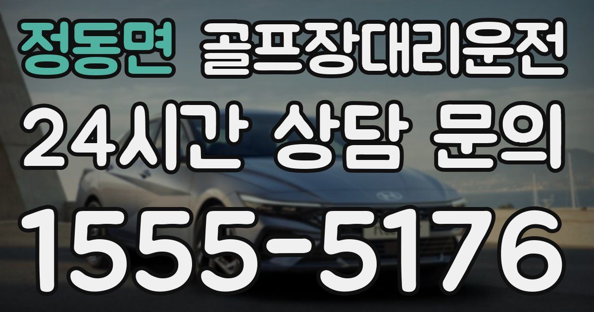 골프장대리운전 서비스