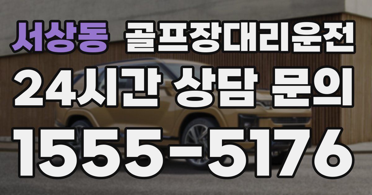 골프장대리운전 서비스