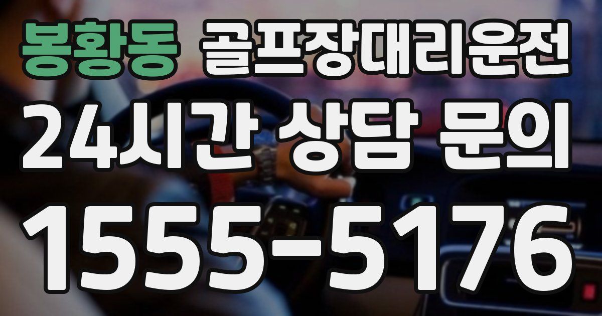 골프장대리운전 서비스