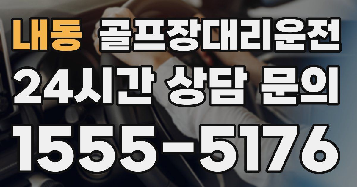 골프장대리운전 서비스