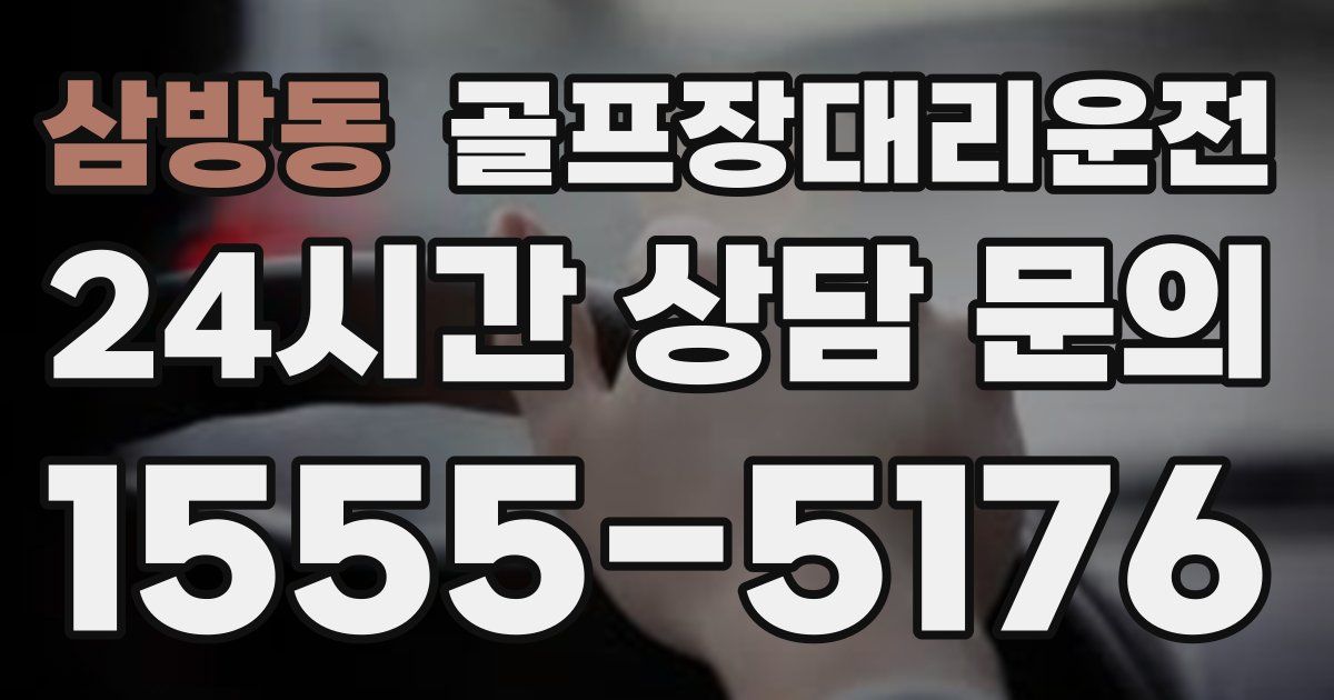 골프장대리운전 서비스