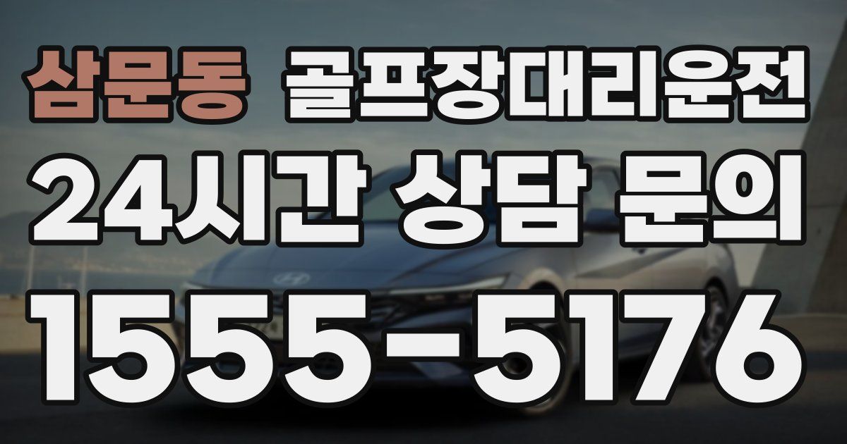 골프장대리운전 서비스