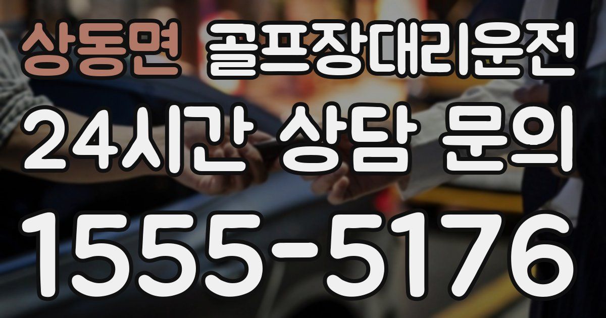골프장대리운전 서비스