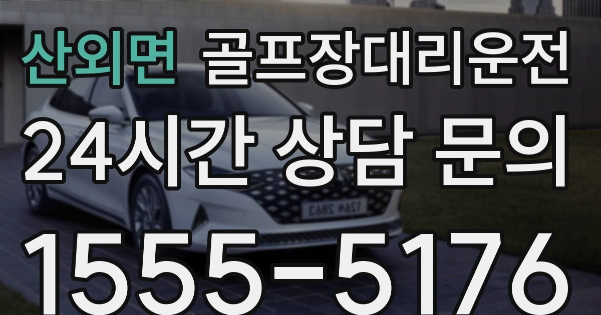 골프장대리운전 서비스