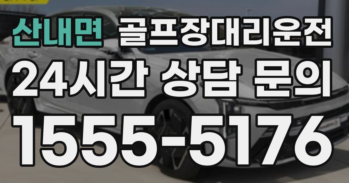 골프장대리운전 서비스