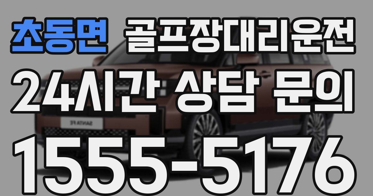 골프장대리운전 서비스