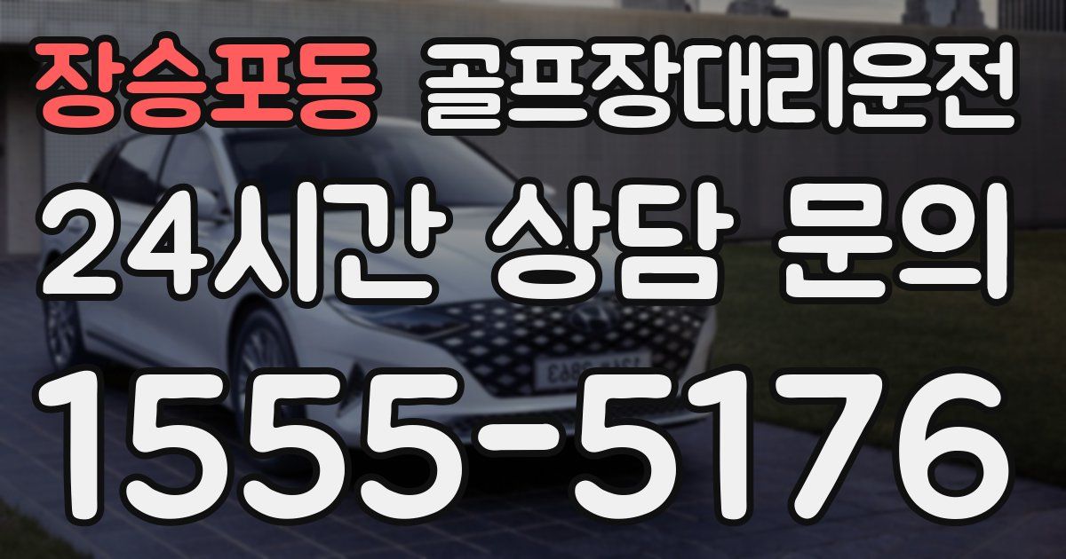 골프장대리운전 서비스