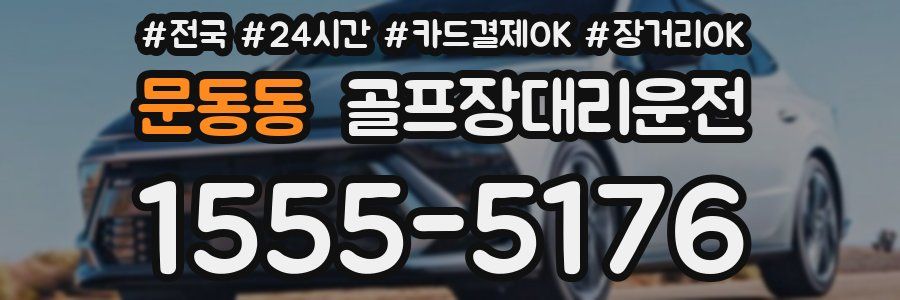 문동동 골프장대리운전