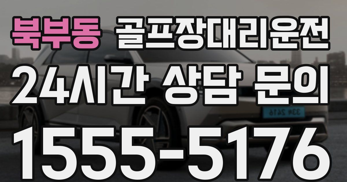 골프장대리운전 서비스