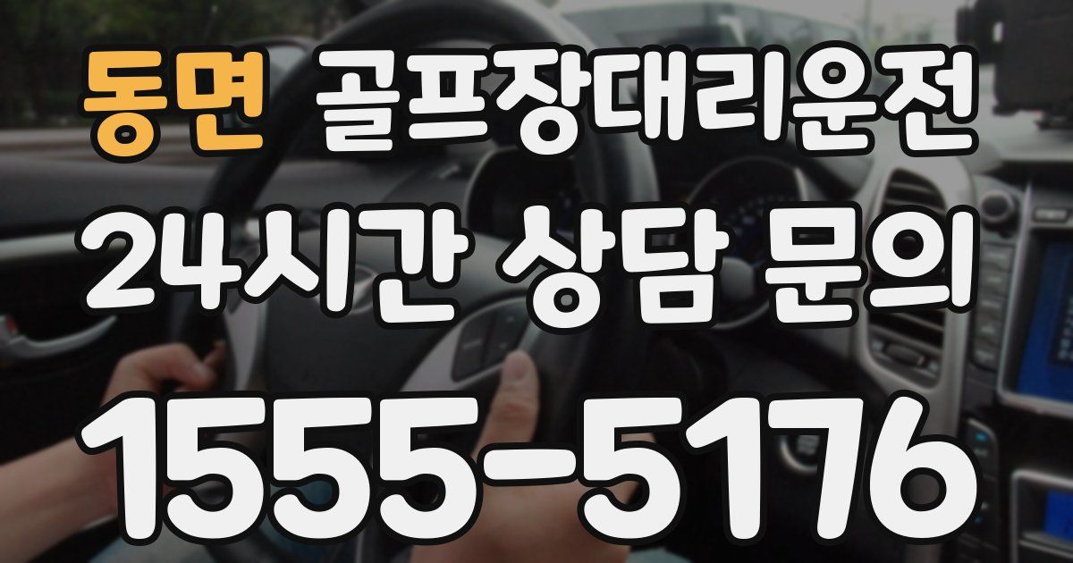 골프장대리운전 서비스