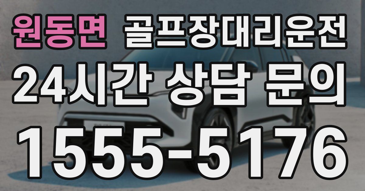 골프장대리운전 서비스