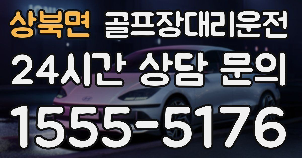 골프장대리운전 서비스
