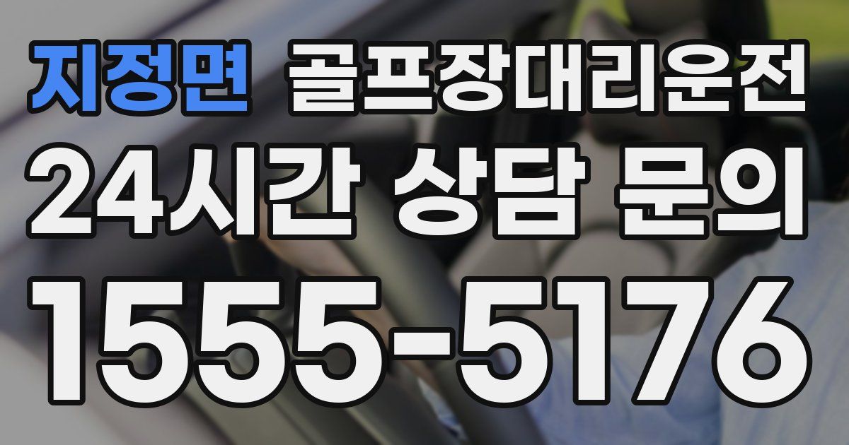 골프장대리운전 서비스
