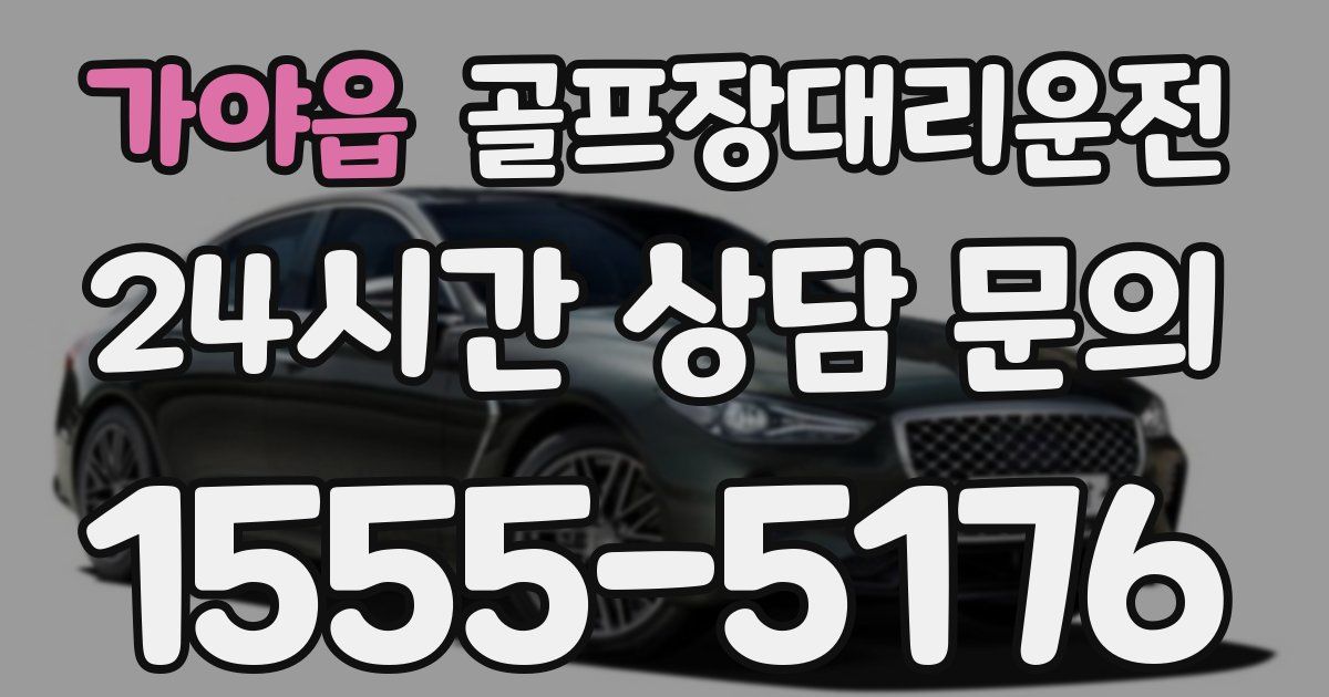 골프장대리운전 서비스