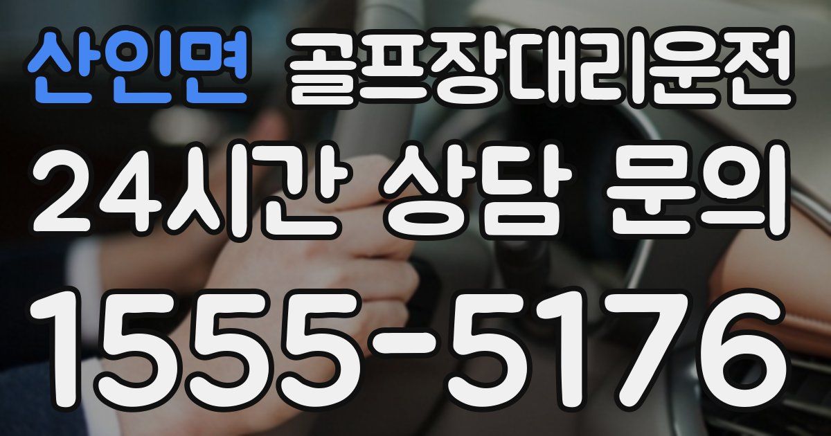 골프장대리운전 서비스