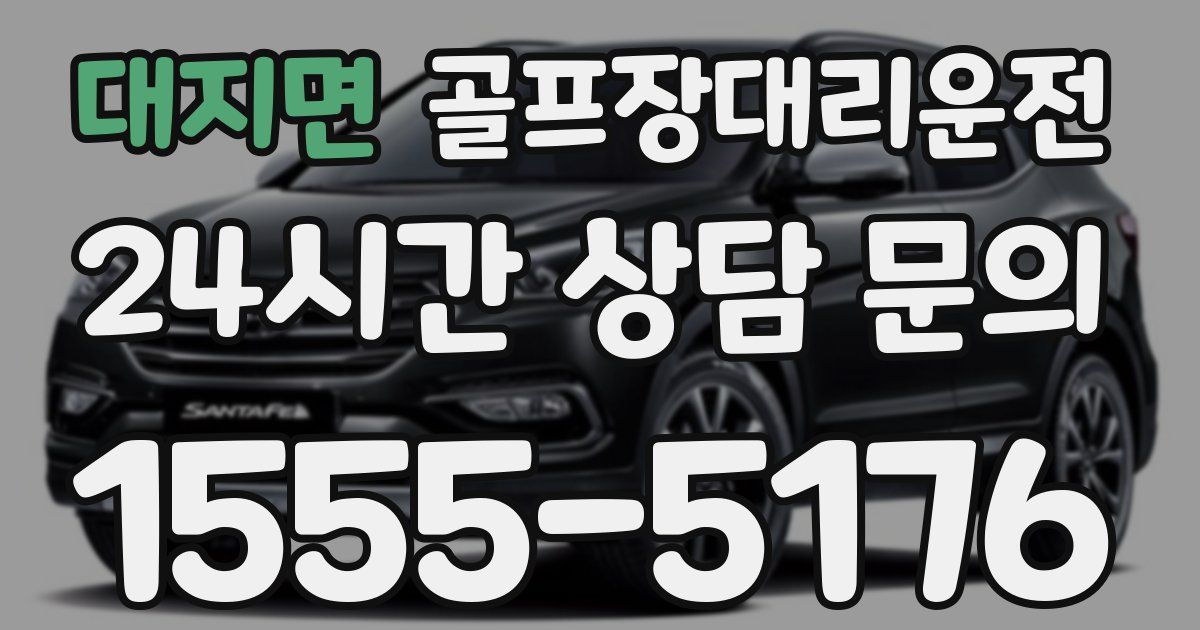 골프장대리운전 서비스