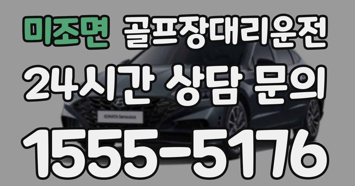 골프장대리운전 서비스