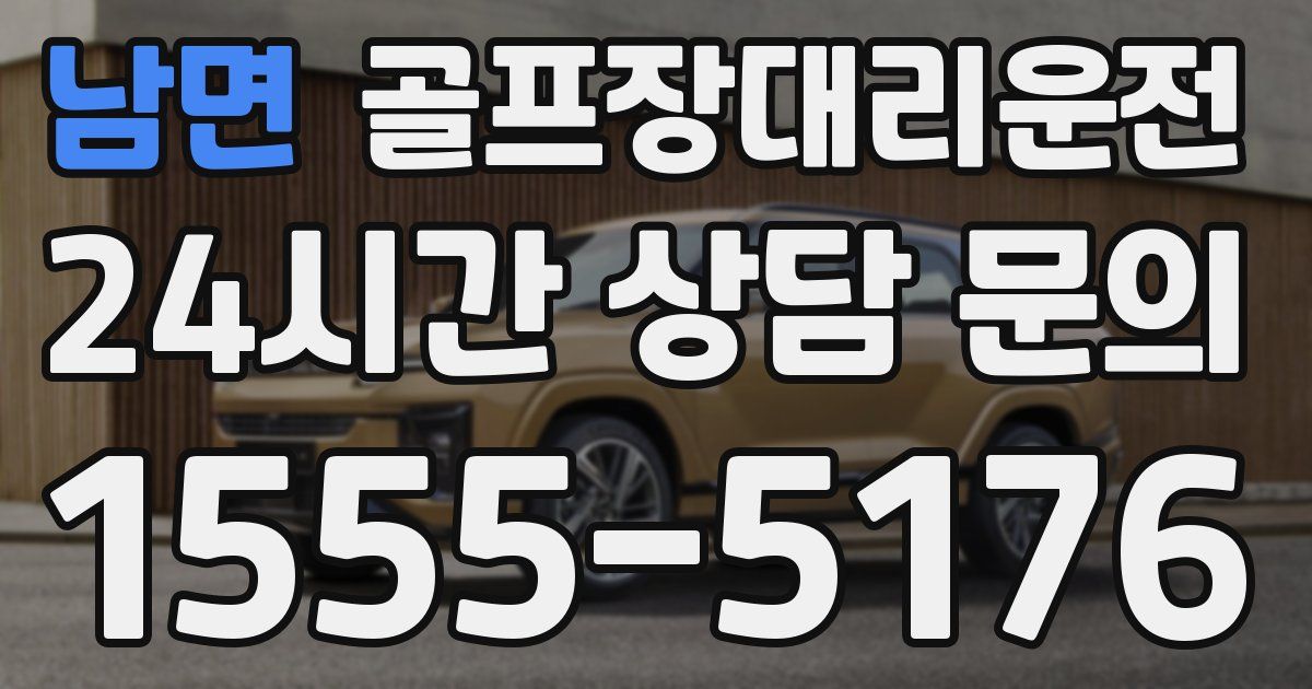 골프장대리운전 서비스