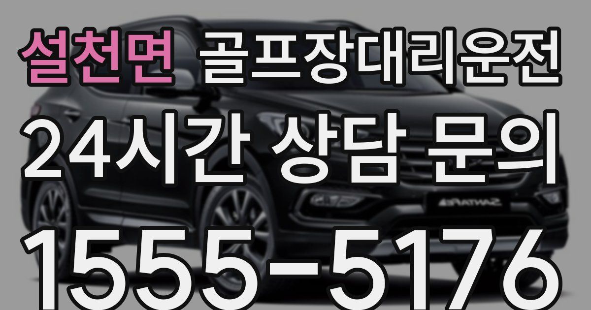 골프장대리운전 서비스