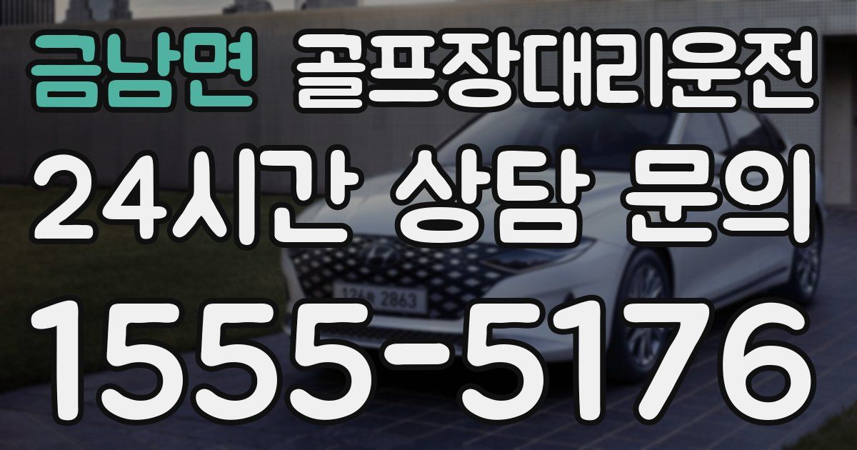 골프장대리운전 서비스