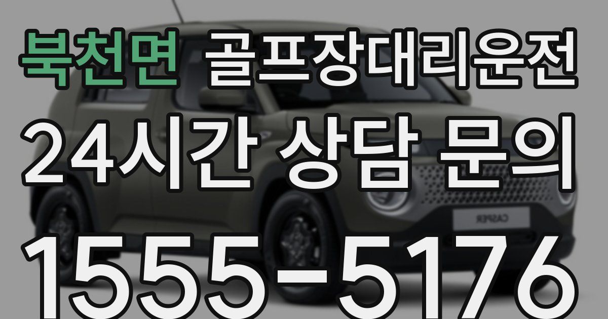 골프장대리운전 서비스