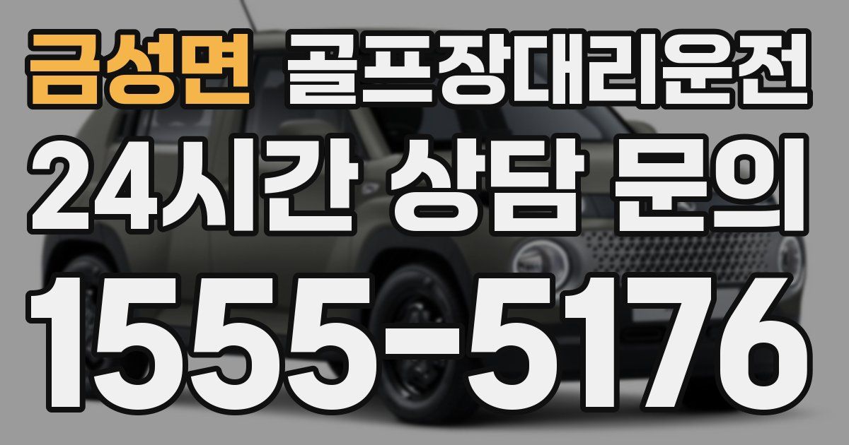 골프장대리운전 서비스